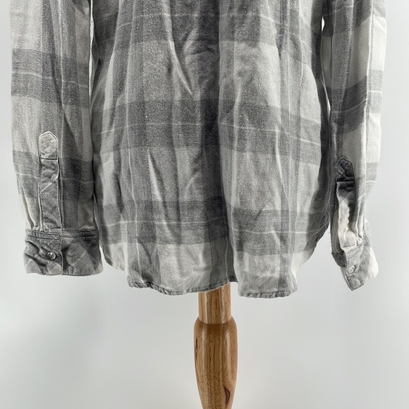 Rails hunter grey plaid button down shirt flannel soft cozy cabin top sz sm - Picture 10 of 11
